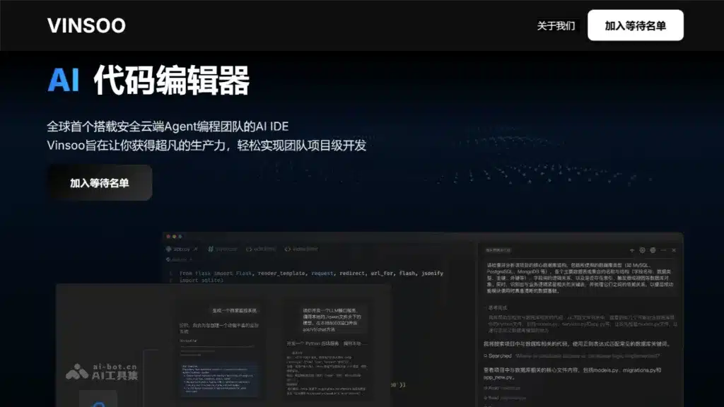 Vinsoo Code IDE a screenshot of a computer